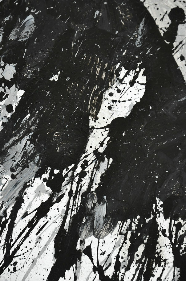 Handmade Large Contemporary Art,Hand-Painted Black,Hand Painted Aclylic Painting On Canvas